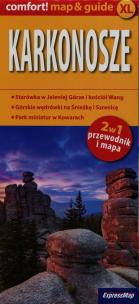 Opakowanie Karkonosze 2w1 przewodnik i mapa