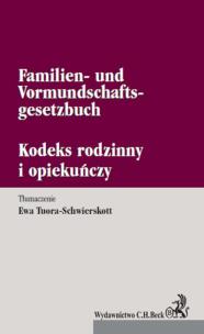 Okładka książki Kodeks rodzinny i opiekuńczy Familien- und Vormundschaftsgesetzbuch
