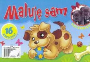 Okładka książki Maluje sam. Szczeniaczek