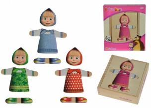 Okładka książki Masza Drewniane Puzzle - Przebieranki