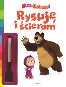 Okładka książki Masza i Niedźwiedź Rysuję i ścieram
