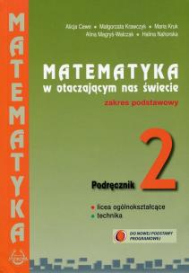 Okładka książki Matematyka kl,.2 W otaczającym nas świecie. Poziom podstawow