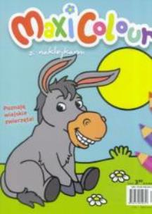 Okładka książki Maxicolour. Poznaje wiejskie zwierzeta