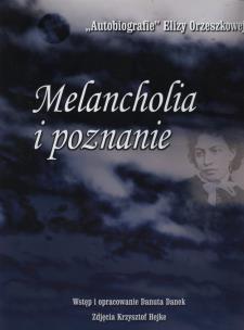 Okładka książki Melancholia i poznanie