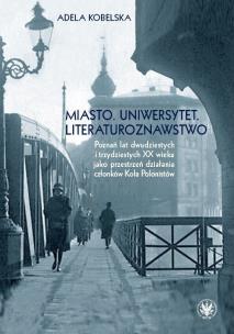 Okładka książki Miasto Uniwersytet Literaturoznawstwo.