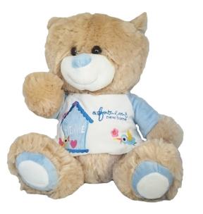 Opakowanie Miś Jeremiasz w koszulce niebieskiej 30cm