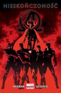 New Avengers T.2 Nieskończoność. Autor: Jonathan Hickman, Mike Deodato. Multiszop.pl Okładka książki New Avengers T.2 Nieskończoność