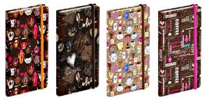 Opakowanie Notatnik Narcissus Coffe Break 8x16 zestaw 4 wzory