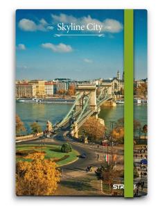 Opakowanie Notes A6 na gumkę Skyline City STREET
