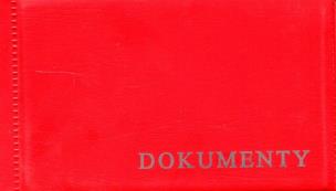 Opakowanie Okładka na dokumenty mała czerwona