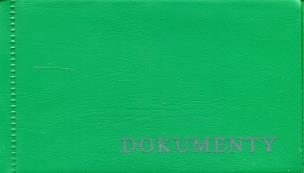 Opakowanie Okładka na dokumenty mała zielona