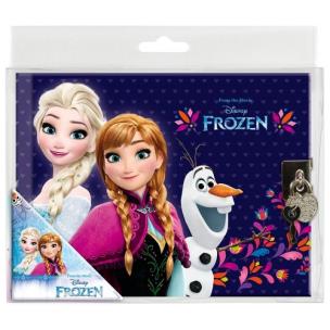 Opakowanie Pamiętnik z zamknięciem Kraina Lodu fioletowy