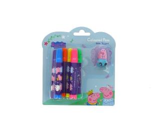 Opakowanie Peppa pisaki plus figurka