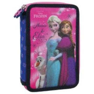Opakowanie Piórnik z wyposażeniem 2-kom. Kraina Lodu 21 DERFO
