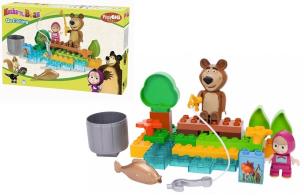 Okładka książki PlayBIG Bloxx Masza i Niedźwiedź na Rybach