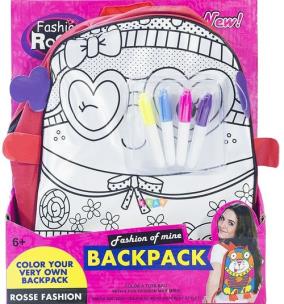 Opakowanie Plecak do malowania Zwierzak + pisaki czerwony