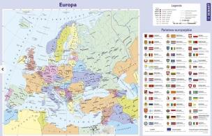 Opakowanie Podkładka na biurko Mapa Europy