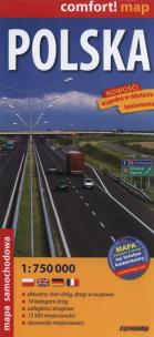 Opakowanie Polska Mapa samochodowa 1:750 000
