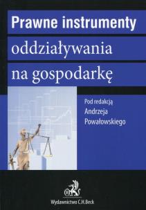 Okładka książki Prawne instrumenty oddziaływania na gospodarkę