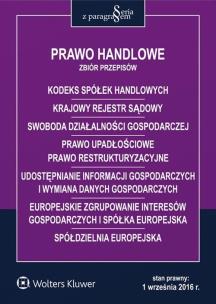 Okładka książki Prawo handlowe Zbiór przepisów