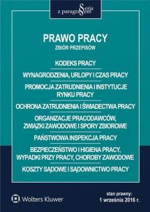 Okładka książki Prawo pracy Zbiór przepisów