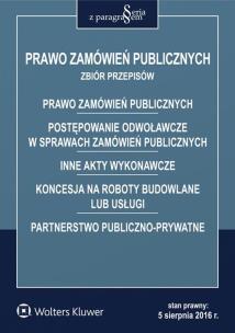 Okładka książki Prawo zamówień publicznych Zbiór przepisów