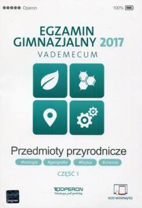 Okładka książki Przedmioty przyrodnicze. Część 1. Egzamin gimnazajlny 2017. 