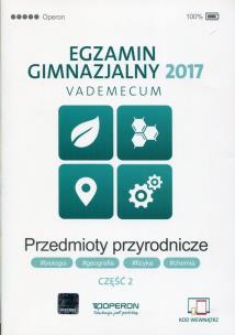 Okładka książki Przedmioty przyrodnicze. Część 2. Egzamin gimnazajlny 2017. 
