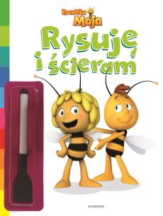 Okładka książki Pszczółka Maja Rysuję i ścieram