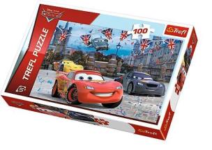 Opakowanie Puzzle 100 Auta Wyścig w Londynie TREFL