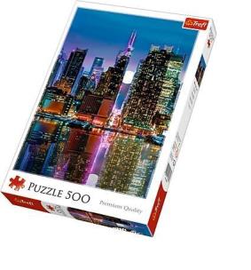 Opakowanie Puzzle 500 Pełnia księżyca nad Manhattanem TREFL