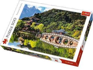 Opakowanie Puzzle 500 Staw Czarnego Smoka TREFL