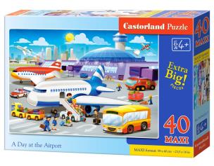 Puzzle Maxi: A Day at the Airport 40. Wydawca: Castorland. Multiszop.pl Opakowanie Puzzle Maxi: A Day at the Airport 40