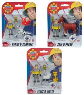 Opakowanie Strażak Sam Figurka ze zwierzątkiem, 3 rodzaje
