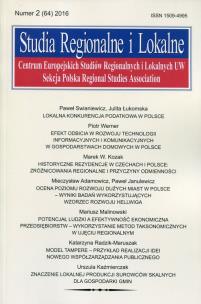 Opakowanie Studia Regionalne i Lokalne 2016/2