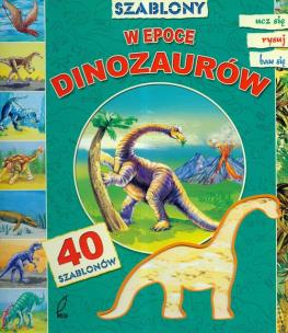 Opakowanie Szablony W epoce dinozaurów z 40 szablonami