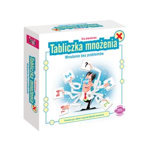 Tabliczka mnożenia Gra planszowa. Autor: 'JAWA'Wyszkowski Bartłomiej. Multiszop.pl Okładka książki Tabliczka mnożenia Gra planszowa