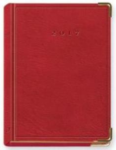 Opakowanie Terminarz 2017 B7 LUX złocony - czerwony