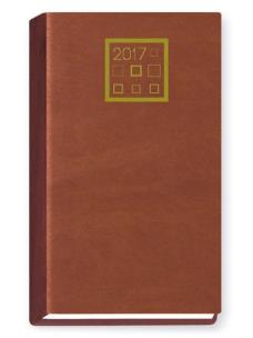 Opakowanie Terminarz 2017 Standard tygodniowy - brązowy