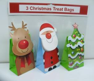 Opakowanie Torebka świąteczna do składania Święty Mikołaj