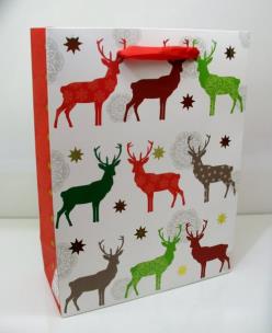 Opakowanie Torebka świąteczna płaska duża mix wzorów