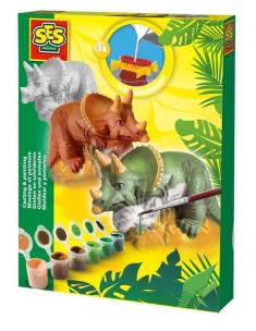 Opakowanie Triceratops - odlew gipsowy
