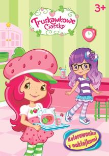 Okładka książki Truskawkowe Ciastko. Kolorowanka z naklejkami.