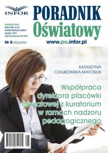 Okładka książki Współpraca dyrektora placówki oświatowej z kuratorium w ramach nadzoru pedagogicznego