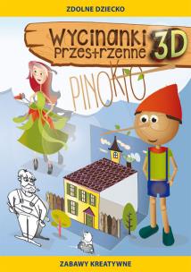 Okładka książki Wycinanki przestrzenne 3D Pinokio