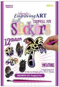 Opakowanie Wydrapywanka naklejki Tropikalna zabawa
