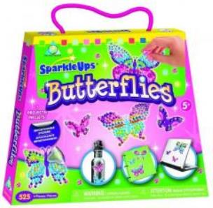 Opakowanie Wyklejane błyszczące naklejki - Motyle