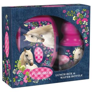 Opakowanie Zestaw śniadaniówka+ bidon Konie 11 DERFORM