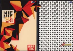 Opakowanie Zeszyt A5 Język niemiecki w kratkę 80 kartek 10 sztuk mix