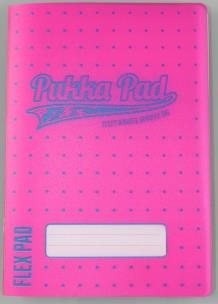Opakowanie Zeszyt A5/60K kratka Neon pink PUKKA
